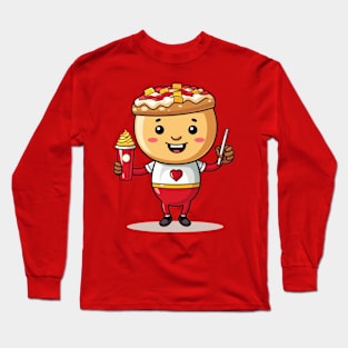 Donut kawaii  junk food T-Shirt cute  funny Long Sleeve T-Shirt